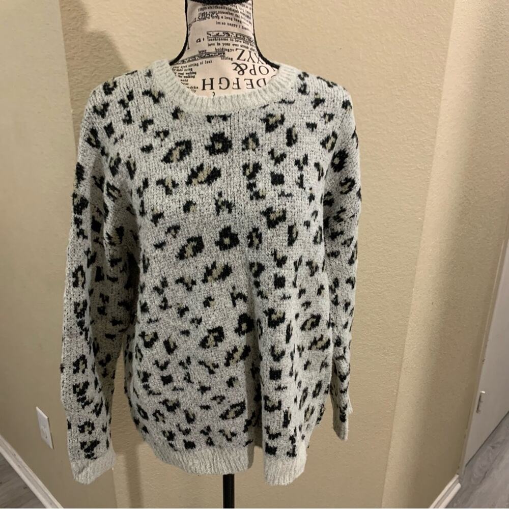 Workshop republic clothing animal print sweater‎ sz small